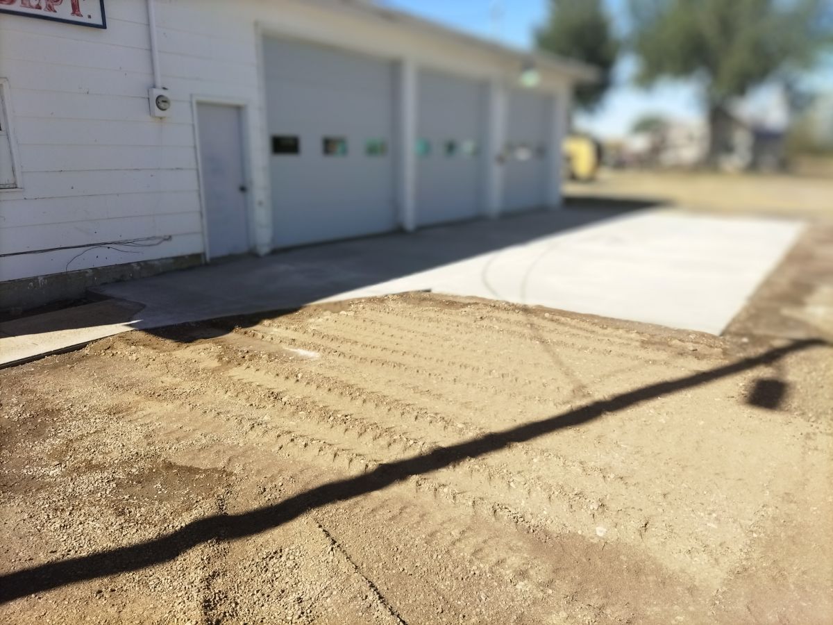 Finished Concrete Pad