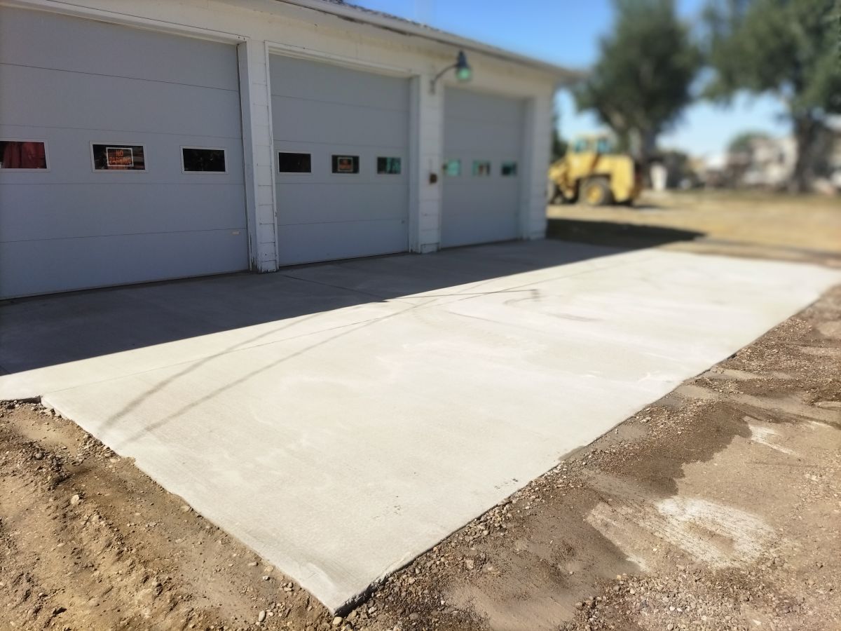 Finished Concrete Pad